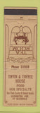 Matchbook Cover - Tiffin & Toffee House WEAR