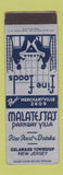Matchbook Cover - Malatesta's Parkway Village Delaware Township NJ SAMPLE