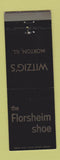 Matchbook Cover - Florsheim Shoe Witzig's Morton IL WEAR