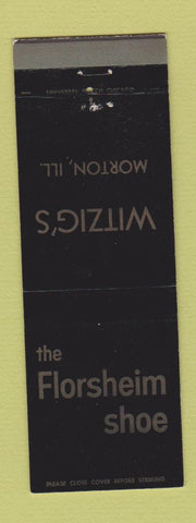 Matchbook Cover - Florsheim Shoe Witzig's Morton IL WEAR