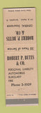 Matchbook Cover - Robert Butts Insurance Springfield IL