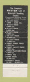 Matchbook Cover - Hyster Lift Trucks Peoria Danville IL Portland OR