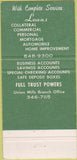 Matchbook Cover - Westminster Trust Co MD 30 Strike