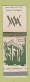 Matchbook Cover - Willoway Manor Naperville IL WORN