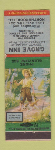 Matchbook Cover - Grove Inn Northbrook IL