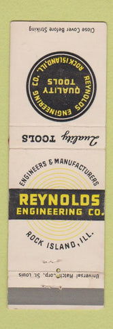 Matchbook Cover - Reynolds Engineering Tools Rock Island IL