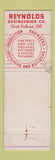 Matchbook Cover - Reynolds Engineering Tools Rock Island IL