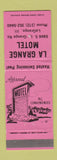 Matchbook Cover - La Grange Motel IL LaGrange WORN