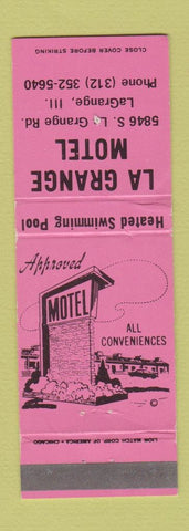 Matchbook Cover - La Grange Motel IL LaGrange WORN