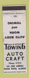 Matchbook Cover - Auto Craft Wood River IL car repair WEAR