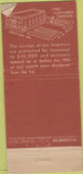 Matchbook Cover - 1st Bank of Beverly Hills CA 21 Stick Feature