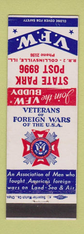 Matchbook Cover - VFW Collinsville IL