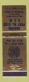 Matchbook Cover - VFW Oregon IL