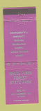 Matchbook Cover - White Pines Forest State Park Mount Morris IL