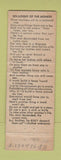 Matchbook Cover - Sprimont Insurance St Anne Beaverdale IL Stanley James Tavern