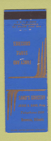 Matchbook Cover - Sand's Grocery Seneca IL low phone #