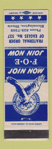 Matchbook Cover - Eagles Lodge Bloomington IL