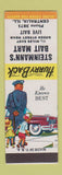Matchbook Cover - Steinmann's Bait Mart Centralia IL low phone #