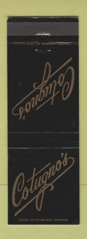 Matchbook Cover - Cortugno's Restaurant Hillside IL