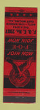 Matchbook Cover - Eagles Club East Moline IL