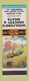 Matchbook Cover - Wohlford's Grocery Meats Freeport IL