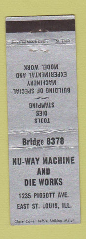 Matchbook Cover - Nu Way Machine Die Works East St Louis IL