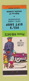 Matchbook Cover - Vel's Gift Shop Mazon IL