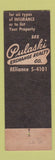 Matchbook Cover - Pulaski Exchange Real Estate Insurance Chicago IL SAMPLE WEAR