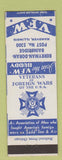 Matchbook Cover - VFW Berryman Doran Bainbridge Post Hanover IL