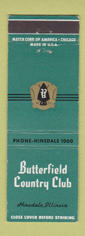 Matchbook Cover - Butterfield Country Club Hinsdale IL WEAR