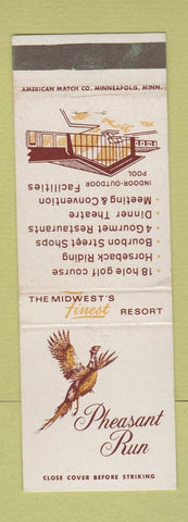 Matchbook Cover - Pheasant Run St Charles IL WEAR