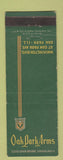 Matchbook Cover - Oak Park Arms Oak Park IL