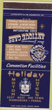 Matchbook Cover - Holiday Motor Hotels Harrisburg PA Antique Cars 30 Strike