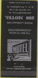 Matchbook Cover - 309 Motel North Philadelphia PA 30 Strike
