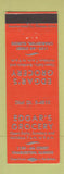 Matchbook Cover - Edgar's Grocery Charleston IL