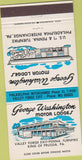 Matchbook Cover - George Washington Motor Lodge King of Prussia PA 30 Strike