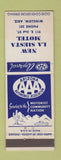 Matchbook Cover - New La Siesta Motel Winslow AZ low phone #
