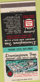 Matchbook Cover - Downingtown Inn Golf Club PA 30 Strike