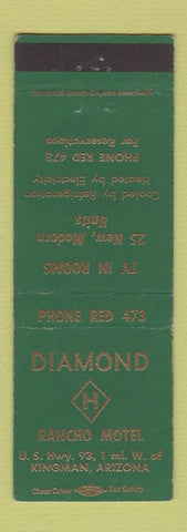 Matchbook Cover - Diamond H Rancho Motel Kingman AZ