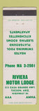 Matchbook Cover - Riviera Motor Lodge Tucson AZ