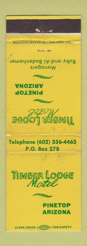 Matchbook Cover - Timber Lodge Motel Pinetop AZ WEAR
