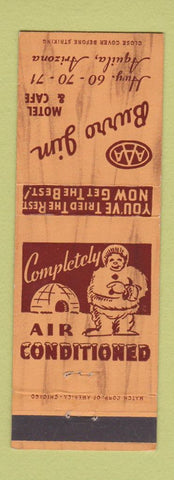 Matchbook Cover - Burro Jim Motel Cafe Aquila AZ Eskimo