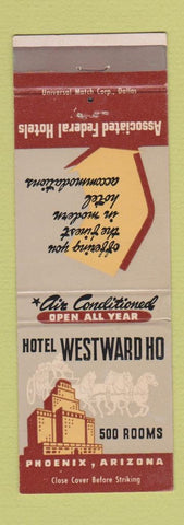 Matchbook Cover - Hotel Westward Ho Phoenix AZ
