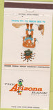 Matchbook Cover - The Arizona Bank Ogre Kachina  30 Strike