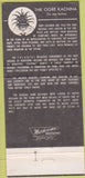 Matchbook Cover - The Arizona Bank Ogre Kachina  30 Strike