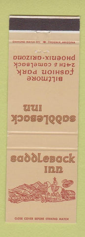 Matchbook Cover - Saddleback Inn Biltmore Phoenix AZ