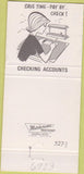Matchbook Cover - Brandon State Bank FL 30 Strike
