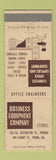 Matchbook Cover - Business Equipment Office Furniture Peoria IL