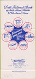 Matchbook Cover - First National Bank South Miami FL 30 Strike