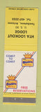 Matchbook Cover - HTA Lookout Lodge Tombstone AZ Best Western WEAR